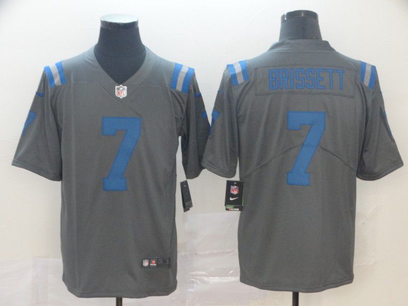 Men Indianapolis Colts #7 Brissett Grey Nike Limited city edition NFL Jersey